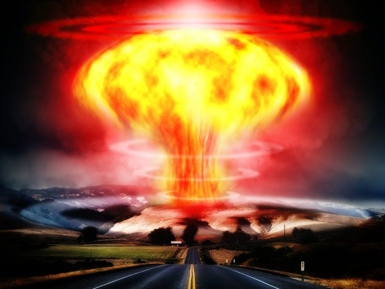 nuclear explosion, mushroom cloud, atomic bomb