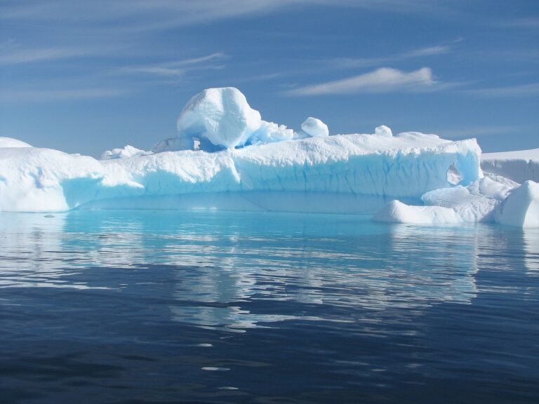 iceberg, calm, blue